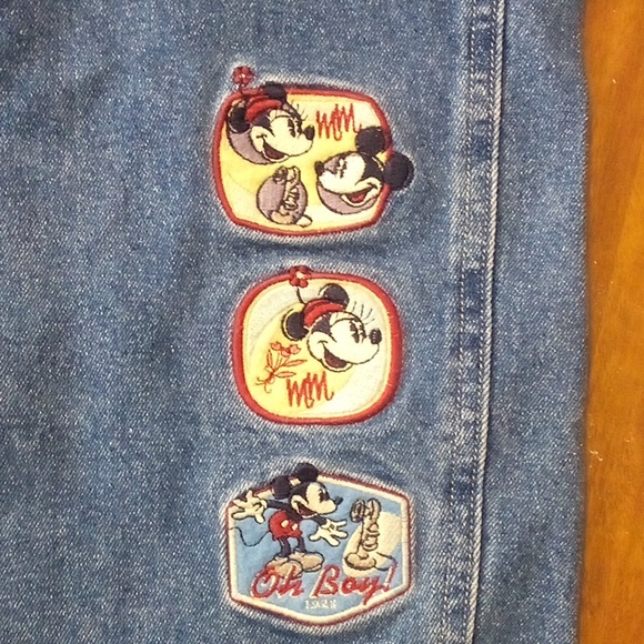 WIDE-LEG!!! Disney Store Jean Overalls - Sz. M - Picture 4 of 13